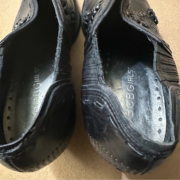 BCBGirls Black Leather Western Ankle Boots - Picture 8 of 9